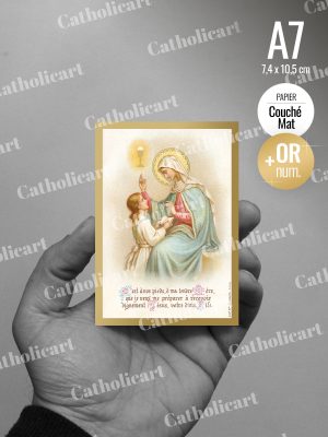 Carte “Ad Jesum Per Mariam” (74x105mm Recto/Verso)