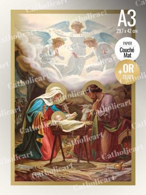 Catéchisme en Images #02B – La Nativité + Dorure (A3)