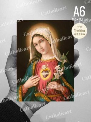 Carte Sacré Coeur de Jésus & Coeur Immaculé de Marie