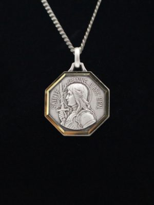 Médaille Sainte Jeanne D’Arc PPN 27mm