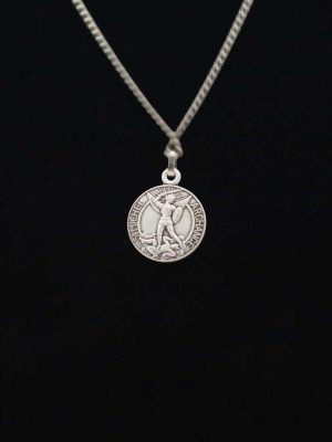 Médaille Saint Michel Archange / Ange gardien 18mm