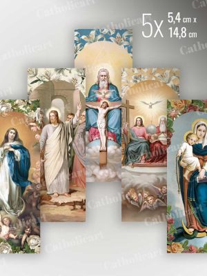 Les prières catholiques – 5 cartes de prière
