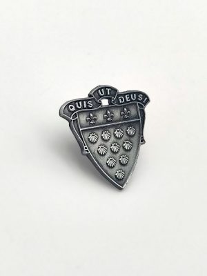 Quis ut Deus ! – Emblème du Mont St Michel – métal antique