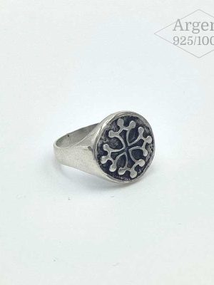 Chevalière Croix Occitane – Argent 925