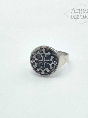 Chevalière Croix Occitane – Argent 925